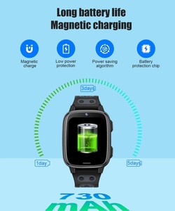 นาฬิกาสมาร์ทวอทช์เด็ก รุ่น 2026 D57 4G หน้าจอ IPS สี่เหลี่ยม ขนาด 1.83 นิ้ว แบตเตอรี่ 730mAh รองรับการโทรฉุกเฉิน SOS ระบบระบุตำแหน่ง WiFi+LBS+GPS สายรัดยาง IP67 - Product Image 5