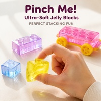 Blocs de construction de train en plastique souple pour tout-petits, 20 pièces, ensemble créatif à empiler avec locomotive et wagons souriants