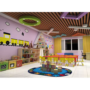 Moetry Design d'intérieur préscolaire moderne pour 24 enfants Configuration de salle de classe de maternelle Équipement de mobilier entier - Product Image 1