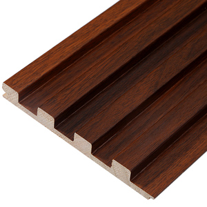 Papan kisi serat kayu bambu padat Multi lapisan Panel dinding papan kayu Solid populer dinding latar belakang TV - Product Image 4