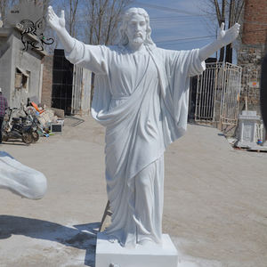 Escultura Religiosa Natural <span class=keywords><strong>de</strong></span> Tamaño Real Tallada a Mano en Piedra para Exteriores, Figura <span class=keywords><strong>de</strong></span> Mármol del <span class=keywords><strong>Dios</strong></span> Jesús para <span class=keywords><strong>Iglesia</strong></span> - Product Image 6