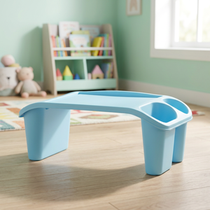 Modern European Design Durable Princess Patterned Multifunction Kids' Table Plastic Multiple Compartments Dining School CATEEM - Product Image 3