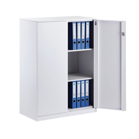 Coffre de rangement moderne à forte capacité portante en métal pour portes coulissantes, armoire basse verrouillable pour bureau, école, salle de sport