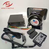 9200E DC12V 300W amplifikatör Siren Mic hoparlör ile kablolu kontrol