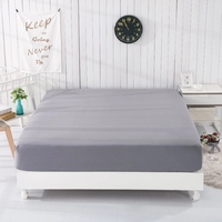 Draps-housses JHC en coton biologique et fibre d'argent, taille King, poches profondes, écologiques, 140 fils, couleur gris, style européen