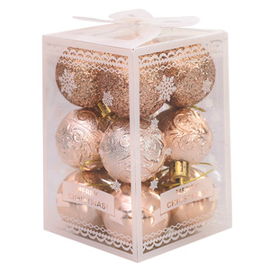12 décorations de Noël en plastique multicolores de 4 cm pour suspendre, idéales pour la maison et les fêtes - Product Image 2