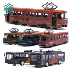 HS压铸汽车合金模型开门拉背汽车玩具火车与轻音乐 - Product Image 5