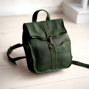 Wholesale Genuine Leather Mini <b>Backpack</b> Small Designer Real Leather Rucksack Luxury <b>Women</b> <b>Travel</b> <b>Backpack</b> Bag LMBP-0005 - Product Image 1