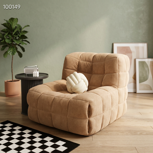 Silla Moderna de Terciopelo, Estilo Mid-Century, con Respaldo Sólido y Giratorio, para Sala de Estar - Product Image 3