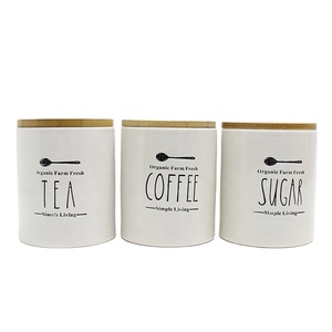 OEM high quality ceramic jar product homewares decor food storage container hermetically sealed jar
