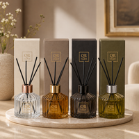 Diffuseur d'ambiance de luxe sans flamme à l'huile parfumée 120 ml – Bouteille en verre vide avec boîte