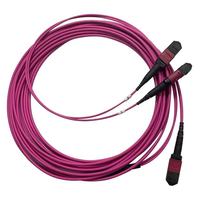 Câble de raccordement à fibres optiques MPO direct usine, OM4 multimode, gaine LSZH PVC pour réseaux WiFi 4G 3G