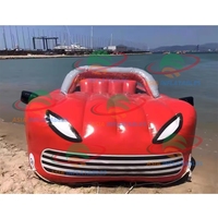 Bateau de voiture flottant populaire personnalisé bateau à eau remorquable gonflable jeux d'eau gonflables