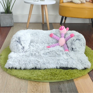 Cama de perro de piel sintética, sofá estilo lujoso y esponjoso para <span class=keywords><strong>mascotas</strong></span>, cubierta de muebles para <span class=keywords><strong>mascotas</strong></span> - Product Image 5