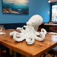 Résine Artisanat Maison Table Décor Série Marine Style Statue Ornements Côtier Restaurant Décorations Poulpe Statue Figurine