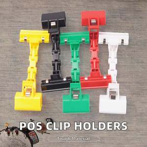 Clips de Exhibición Publicitarios para Bebidas y Alimentos en Supermercados, Porta Letreros ABS POS para una Promoción Eficaz - Product Image 2