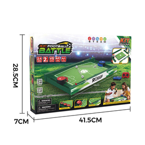ชุดเกมโต๊ะฟุตบอล RC สำหรับ 2 ผู้เล่น รีโมทคอนโทรล 2.4GHz ประกอบเองได้ พร้อมตัวนับคะแนน ของเล่น STEAM สำหรับเด็ก - Product Image 6