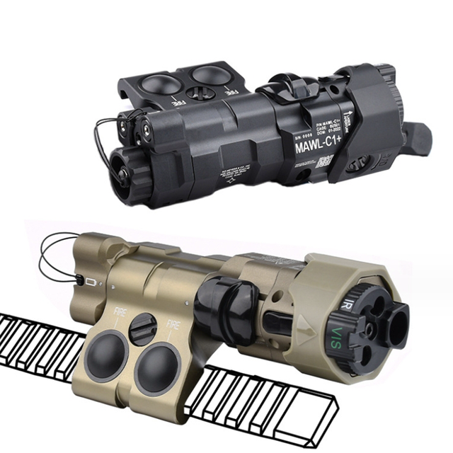 Metal High Quality Red and Green Laser Pointer with IR Laser LED Lighting