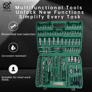 Bộ dụng cụ cờ lê cơ khí 172 món, bộ dụng cụ kết hợp, sửa chữa xe hơi, xe máy, xe đạp, dụng cụ sửa chữa thủ công - Product Image 2