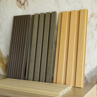 Panneaux muraux composites ASA WPC imperméables, panneaux muraux extérieurs ondulés, adaptés à une utilisation en extérieur