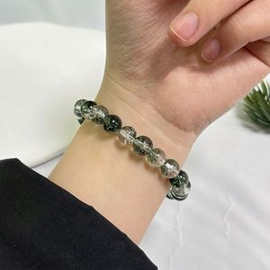 Bracelet en pierre naturelle avec perles de verre colorées pour la gestion du stress, faible commande minimum, assurance commerciale - Product Image 4