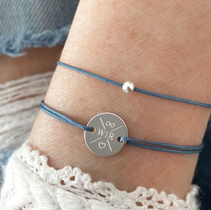 Inspire Jewelry pulsera grabada nombre del Corazón personalizado familia amistad pulsera regalo novia madrina cuerda diseño - Product Image 3
