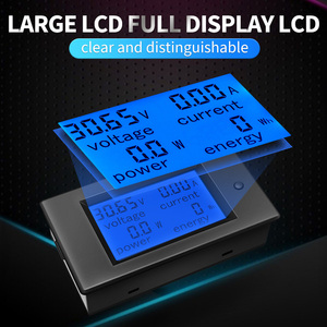 Peacefair PZEM-051 4in1 8-100V LCD hiển thị kỹ thuật số Vôn kế Ampe kế năng lượng mặt trời bảng điều khiển điện DC năng lượng mét 50A Shunt - Product Image 5