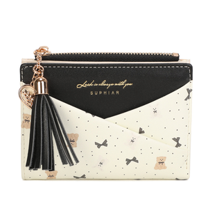 Portefeuille Femme Tendance à Motifs Floraux Grande Capacité en Cuir PU, Porte-Cartes Intégré, Porte-Monnaie Fin à Fermeture Éclair, Élégant avec Fermeture à Pression Feuille et Diamants - Product Image 5