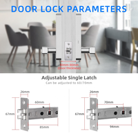Serrure de porte intelligente électrique numérique Wifi avec application, télécommande, Liliwise TThotel Locks