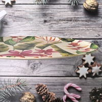 Assiettes rondes en bambou mélamine, 1 pièce, design écologique