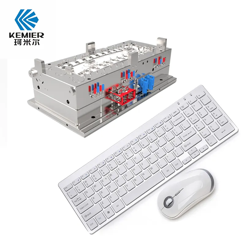 OEM工場パーソナルモールドワイヤレスUSレイアウトキーボードとマウス成形コンボセット109キーアルミニウムボード