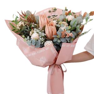 Custom Sized Hand Painted Floral <b>Pattern</b> Waterproof Wrapping <b>Paper</b> for Flower Shops Art Themed Bouquet Packaging Materials - Product Image 5