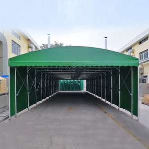 Carpa de estacionamiento portátil Push-pull con marco de acero hecha en China con toldo grande de <span class=keywords><strong>garaje</strong></span> <span class=keywords><strong>plegable</strong></span> de lona resistente a los rayos UV - Product Image 5