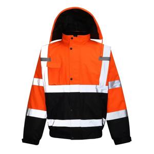 Veste de sécurité imperméable personnalisable en gros |   Veste de travail réfléchissante haute visibilité ANSI Classe 3 avec logo personnalisé pour la construction - Product Image 4
