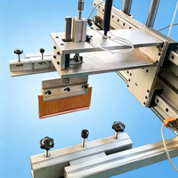 Imprimante à écran industrielle semi-automatique pour plastique, papier, carton, carton ondulé, boîtes à pizza, machine d'impression à écran pour logo