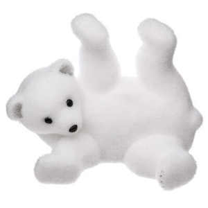 Orso polare semisdraiato 28x21 H. 21cm - Product Image 1