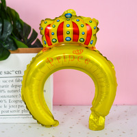 Ballons en forme de tête d'animal de dessin animé, couvre-chefs pour enfants, ballons en aluminium pour la décoration de fêtes de Noël et d'anniversaire