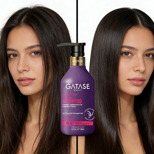 GATASE แชมพูลาเวนเดอร์และโรส ไฮเดรตติ้ง สำหรับ<span class=keywords><strong>ผม</strong></span>แห้งเสีย สูตรบำรุงและเพิ่มความชุ่มชื้นเพื่อทำความสะอาดและบำรุงผมที่เปราะบาง - Product Image 3
