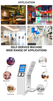 GPINXIN 21.5 23.8 27 32-inch Intelligent Self-service Kiosk Supermarket, Hospital, Bank, Touch Screen Queuing System Booth Kiosk