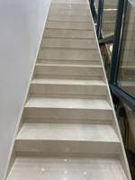 Nouveau Panneau Mural en Marbre Beige du Nouveau Siècle, Carrelage Mural en Marbre Beige Turc Poli, Grandes Dalles en Marbre Beige Crème Diva Chaud pour Escaliers