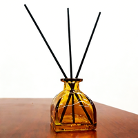 Vente en gros directe d'usine, diffuseur d'arômes pour la maison, flacon de 50 ml en ambre, avec étiquette personnalisée, logo sur mesure.
