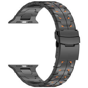สายนาฬิกาไทเทเนียม RYB สำหรับ <span class=keywords><strong>Apple</strong></span> <span class=keywords><strong>Watch</strong></span> 41 มม. แบบพับได้ ใช้ได้กับ <span class=keywords><strong>Series</strong></span> 9 8 7 6 5 <span class=keywords><strong>4</strong></span> 3 2 1 SE สายเปลี่ยน - Product Image 3