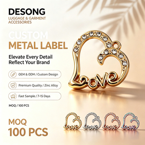 customized stainless steel luggage with laser-printed logo engraved nameplate and <b>id</b> <b>tag</b> metal crafts - Product Image 1