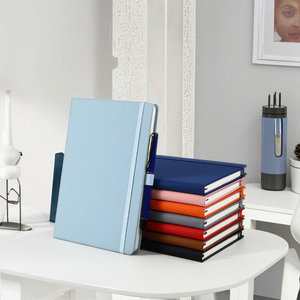 A5 Printed Promotional Notebook with Custom Logo PU <strong>Leather</strong> Hardcover Linen Journal 100 <strong>Sheets</strong> for Brand Promotion - Product Image 2