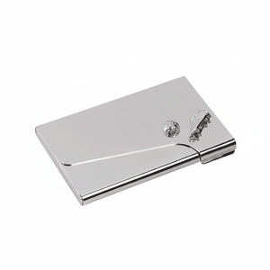 Porta Biglietti da Visita Personalizzabile con Design 'Calcio', Funzione RFID per Carte di Credito e Documenti, in Metallo, PU e PP - Product Image 2