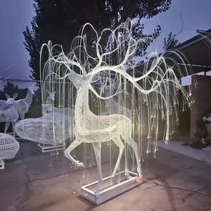 Sculpture de <span class=keywords><strong>girafe</strong></span> en fibre de verre, Sculpture d'animal d'art pour jardin extérieur, Offre Spéciale - Product Image 4
