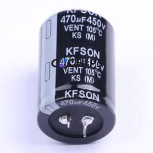 KS471M45035 * 50A ตัวเก็บประจุอลูมิเนียมอิเล็กโทรไลติกในสแนปผ่านชิ้นส่วนรู (THT),D35xL50mm 470uF 20% 450V 10mm - Product Image 1