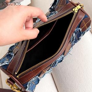 กระเป๋าสะพายผ้ายีนส์สไตล์ใหม่ กระเป๋าแฟชั่นอเนกประสงค์เหมาะสำหรับทุกโอกาส กระเป๋าสะพายข้างลำลองและระดับไฮเอนด์สำหรับผู้หญิง - Product Image 3