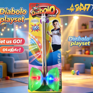 <span class=keywords><strong>Diabolo</strong></span> de jonglage lumineux personnalisé pour diverses activités sportives en plein air, grand format, idéal pour les fêtes - Product Image 2
