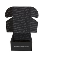 Nuevas Gorras de Béisbol Negras al por Mayor PLD 2026, Caja de Papel Kraft para Gorras Snapback, Caja de Embalaje Personalizada Impresa, Gorra Trucker Plegable Plana